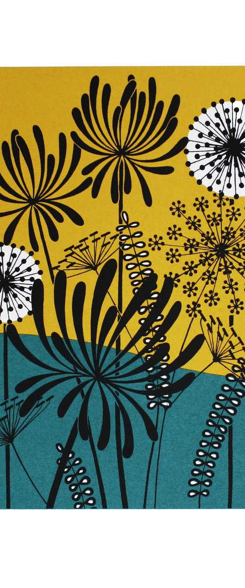 Fireworks (Teal) by Kath Edwards