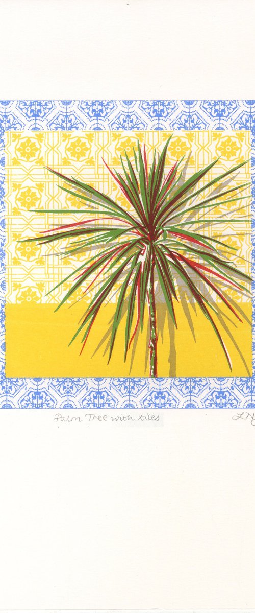 Palm Tree with tiles by Louise Boulton