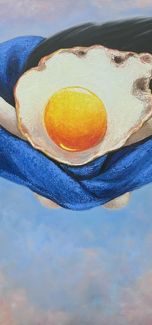 Egg Girl Flying by Ta Byrne