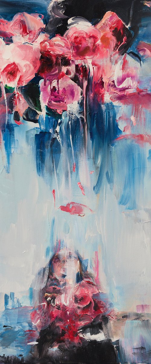 Crimson roses by Vanessa Poutou