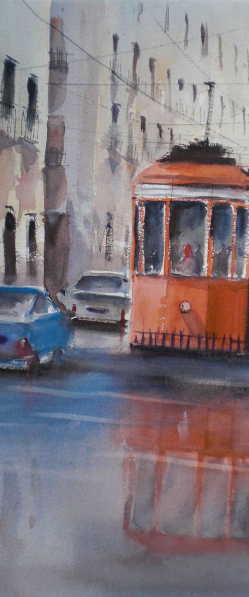 tram in Milan 7 by Giorgio Gosti