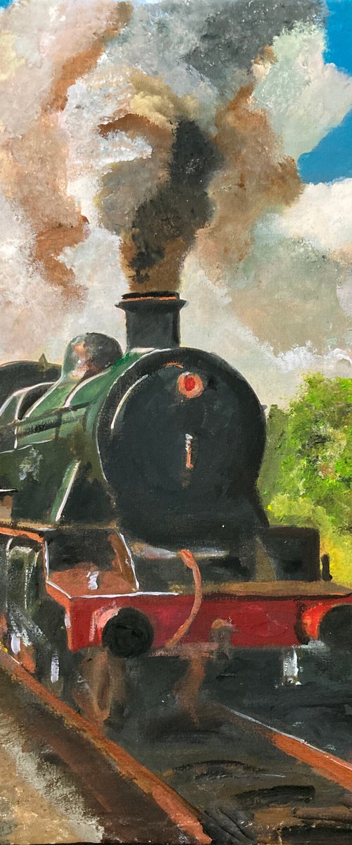 English Steam Train by Andrew  Reid Wildman