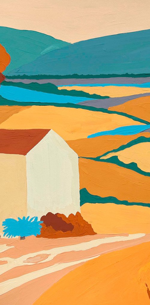 Golden Landscape 2 by Irina Anis