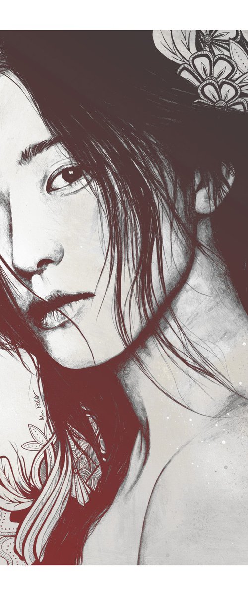 Stoic II red & black by Marco Paludet