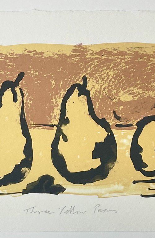 Three Yellow Pears by Simon Lawson