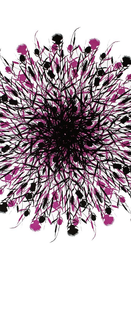 Orbital #2 (pink) by Kath Edwards