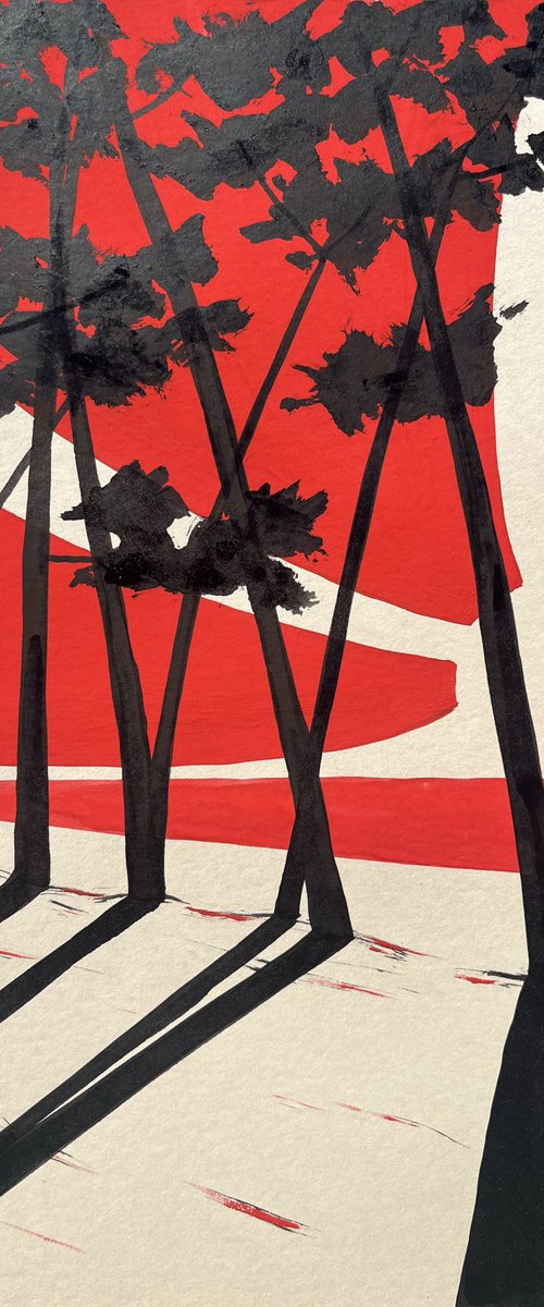 Red sun at Cap Coz by Cadiou Frederic