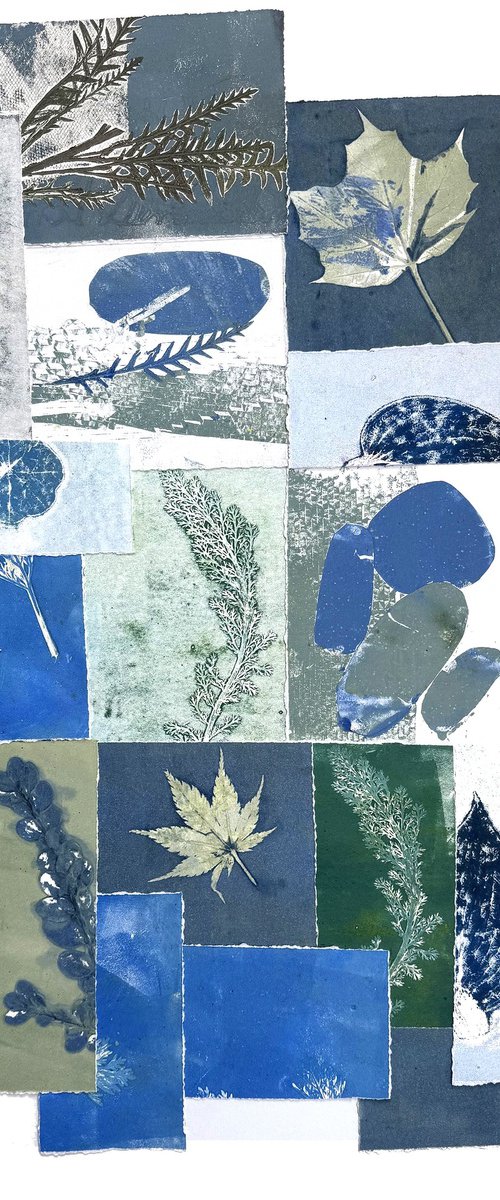 Botanicals in Blues and Greens by Laurel Macdonald