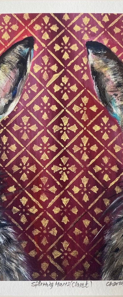 Splitting Hares (On Claret) by Charlotte Gerrard