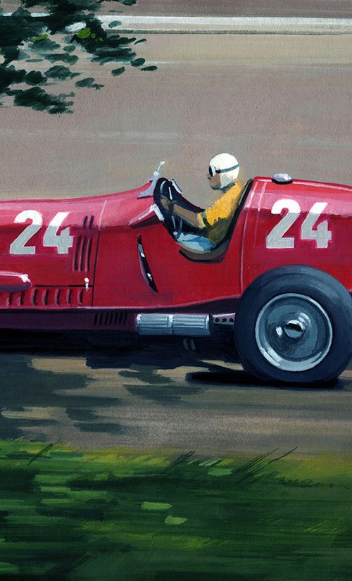 Nuvolari / Alfa Romeo - 1936 by Martin Tomlinson