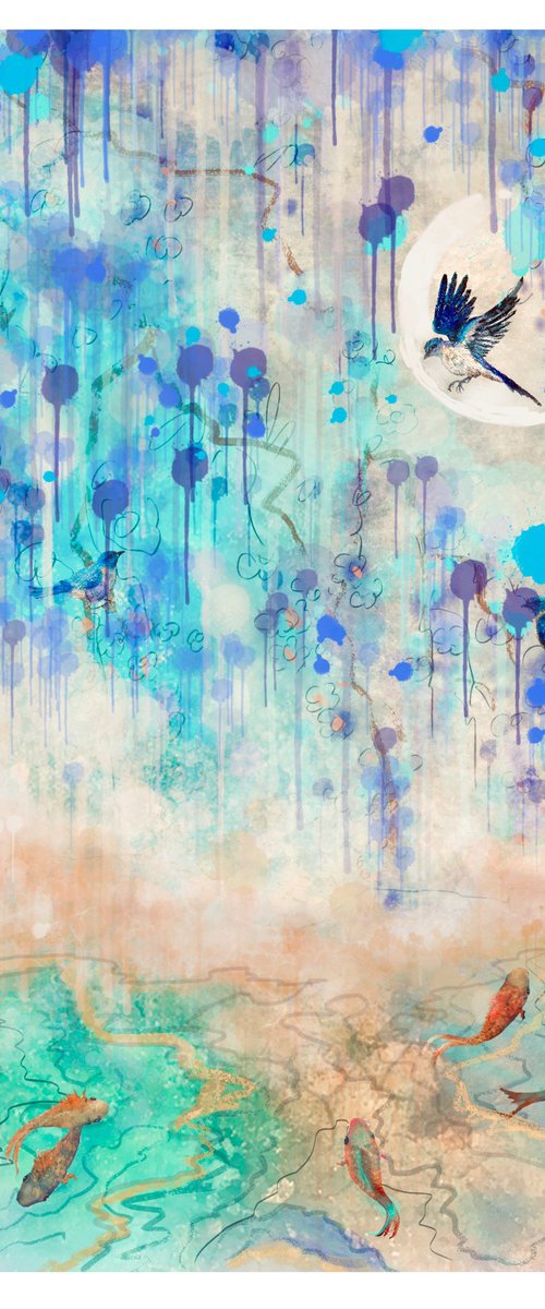 Blossom over water by Teresa Poole