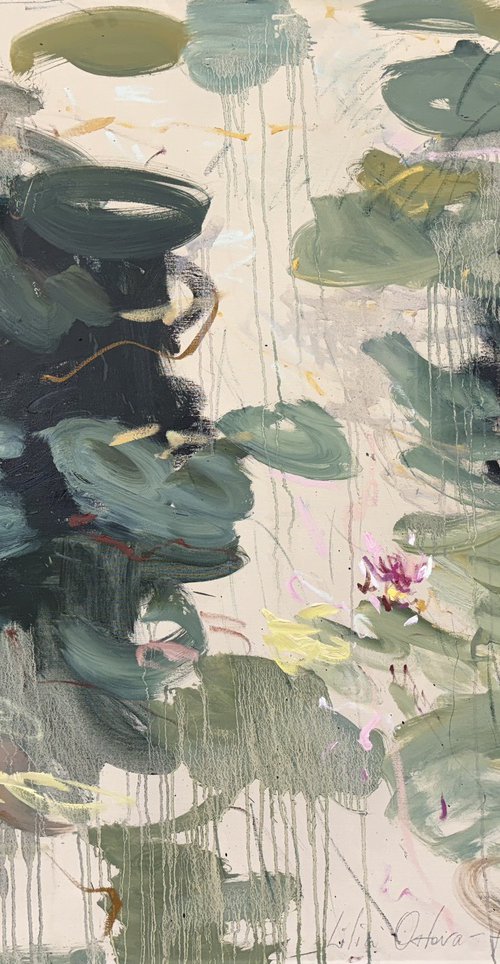 Lily pond. Summer reflections by Lilia Orlova-Holmes